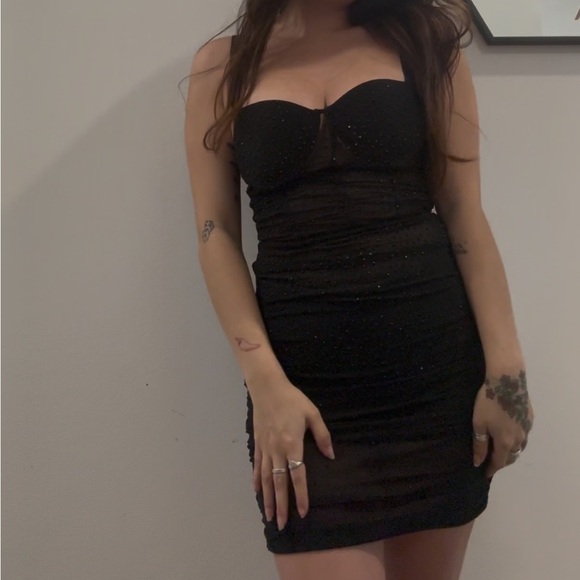 Black Mini Dress - Picture 3 of 3